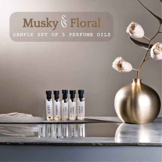 Musky & Floral Perfume Oils Sample Pack - Oud Luxury Collection Australia